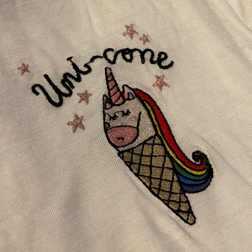 h&m “uni-cone” unicorn embroidered crop top || ACCEPTING ALL REASONABLE OFFERS